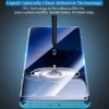 3D curved UV tempered glass screen protector with rounded smooth edges, ultra-slim 0.15mm thickness, fingerprint unlock support, and full coverage for mobile screens.