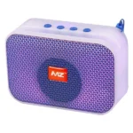 Portable MZ Bluetooth Speaker with Blue LED Grill – Compact Wireless Speaker
