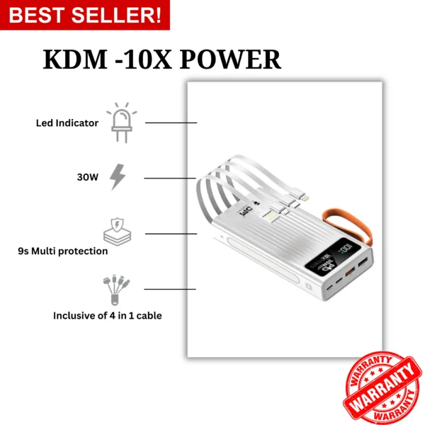 Power bank 10X Power details