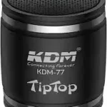 Black KDM-77 TipTop Bluetooth Speaker - Portable Wireless Mini Speaker