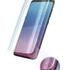 3D curved UV tempered glass screen protector with rounded smooth edges, ultra-slim 0.15mm thickness, fingerprint unlock support, and full coverage for mobile screens.