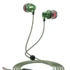 KDM M9 Star Stereo Earphone with 3.5mm Jack and 1200mm cable length, featuring in-ear design and metallic finish.