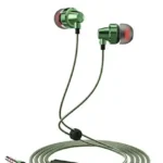 KDM M9 Star Stereo Earphone with 3.5mm Jack and 1200mm cable length, featuring in-ear design and metallic finish.